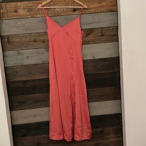 H&M long satin dress XS